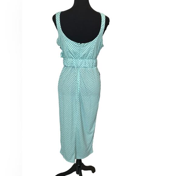 New ~ ASOS ~ Nordstrom Cami Cupped Midi Dress With Ruched Belt Size 10 FALL - Picture 3 of 8